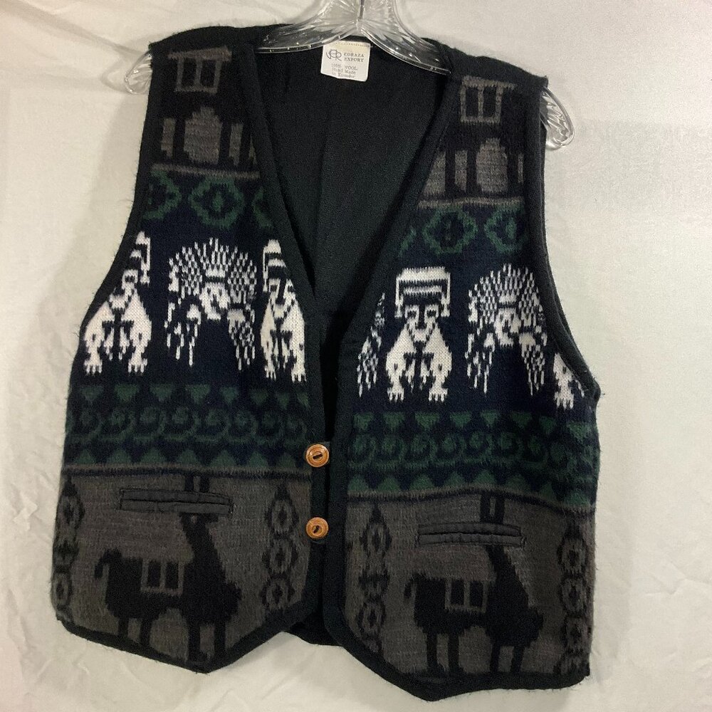 Alpaca 100% Wool Vest made in Ecuador